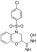 4-(4-CHLORO-BENZENESULFONYL)-N-HYDROXY-3,4-DIHYDRO-2H-BENZO[1,4]OXAZINE-2-CARBOXAMIDINE 结构式