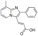 3-(8-METHYL-2-PHENYL-IMIDAZO[1,2-A]PYRIDIN-3-YL)-ACRYLIC ACID 结构式