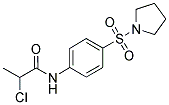 2-CHLORO-N-[4-(PYRROLIDINE-1-SULFONYL)-PHENYL]-PROPIONAMIDE 结构式