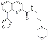 N-(3-MORPHOLIN-4-YLPROPYL)-8-THIEN-3-YL-1,6-NAPHTHYRIDINE-2-CARBOXAMIDE 结构式