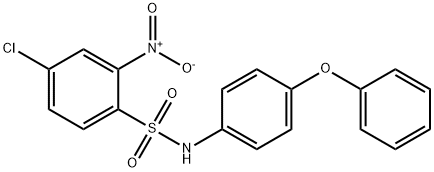 ((4-CHLORO-2-NITROPHENYL)SULFONYL)(4-PHENOXYPHENYL)AMINE 结构式