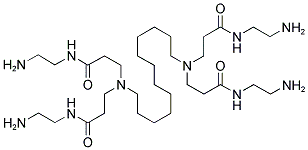 PAMAM 树枝状聚合物,1,12-二氨基十二烷核,0.0 代 溶液 结构式