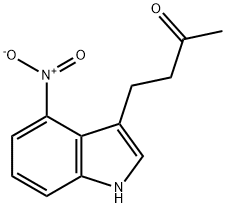 4-(4-硝基-1H-吲哚-3-基)丁-2-酮 结构式