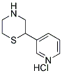 2-PYRIDIN-3-YL THIOMORPHOLINE HYDROCHLORIDE 结构式