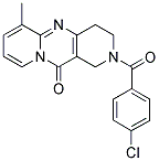 2-(4-CHLOROBENZOYL)-6-METHYL-1,2,3,4-TETRAHYDRO-11H-DIPYRIDO[1,2-A:4',3'-D]PYRIMIDIN-11-ONE 结构式