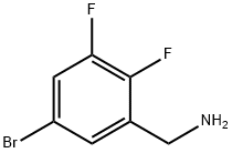 5-BROMO-2,3-DIFLUOROBENZYL AMINE 结构式