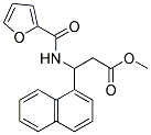 METHYL 3-[(2-FURYLCARBONYL)AMINO]-3-(1-NAPHTHYL)PROPANOATE 结构式