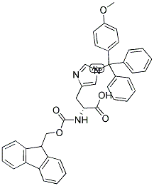 Fmoc-D-His(Mmt)-OH 结构式