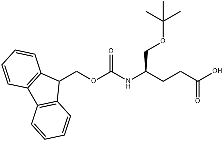 (R)-FMOC-4-AMINO-5-TERT-BUTOXY-PENTANOIC ACID 结构式