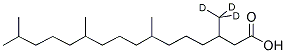 氘代植烷酸(3-甲基-D3) 结构式