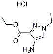 4-氨基-1-乙基-1H-吡唑-3-羧酸乙酯盐酸盐 结构式
