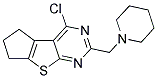 4-CHLORO-2-(PIPERIDIN-1-YLMETHYL)-6,7-DIHYDRO-5H-CYCLOPENTA[4,5]THIENO[2,3-D]PYRIMIDINE 结构式