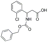 3-BENZYLOXYCARBONYLAMINO-3-(2-CHLORO-PHENYL)-PROPIONIC ACID 结构式