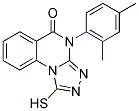 4-(2,4-DIMETHYLPHENYL)-1-MERCAPTO[1,2,4]TRIAZOLO[4,3-A]QUINAZOLIN-5(4H)-ONE 结构式