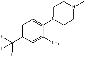 2-(4-甲基-1-哌嗪基)-5-(三氟甲基)苯胺 结构式