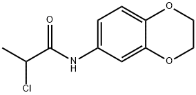 2-氯-N-(2,3-二氢-1,4-苯并二氧杂芑-6-基)丙酰胺 结构式