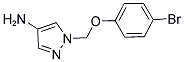 1-(4-BROMO-PHENOXYMETHYL)-1H-PYRAZOL-4-YLAMINE 结构式