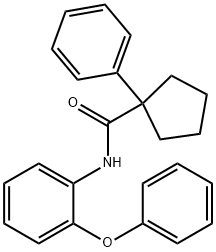 (PHENYLCYCLOPENTYL)-N-(2-PHENOXYPHENYL)FORMAMIDE 结构式