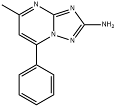 5-甲基-7-苯基[1,2,4]三唑并[1,5-A]嘧啶-2-胺 结构式