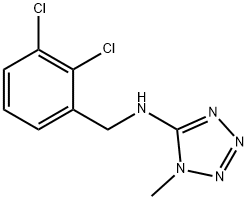 N-(2,3-DICHLOROBENZYL)-1-METHYL-1H-TETRAZOL-5-AMINE 结构式