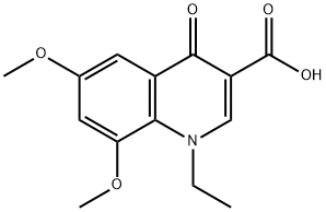 6,8-DIMETHOXY-4-OXO-1,4-DIHYDRO-QUINOLINE-3-CARBOXYLIC ACID 结构式