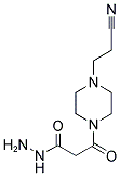 3-[4-(2-CYANO-ETHYL)-PIPERAZIN-1-YL]-3-OXO-PROPIONIC ACID HYDRAZIDE 结构式