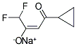 SODIUM, 4-CYCLOPROPYL-1,1-DIFLUORO-4-OXO-BUT-2-EN-2-OLATE 结构式