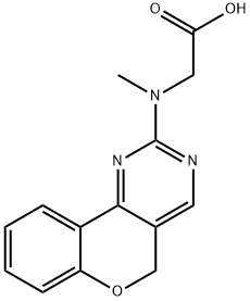 2-[5H-CHROMENO[4,3-D]PYRIMIDIN-2-YL(METHYL)AMINO]ACETIC ACID 结构式
