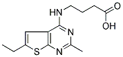 4-((6-乙基-2-甲基噻吩并[2,3-D]嘧啶-4-基)氨基)丁酸 结构式