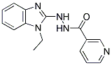N'-(1-ETHYL-1H-BENZIMIDAZOL-2-YL)NICOTINOHYDRAZIDE 结构式
