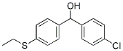 4-CHLORO-4'-(ETHYLTHIO)BENZHYDROL 结构式