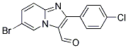 6-BROMO-2-(4-CHLORO-PHENYL)-IMIDAZO[1,2-A]-PYRIDINE-3-CARBALDEHYDE 结构式