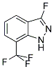 3-FLUORO-7-(TRIFLUOROMETHYL)-1H-INDAZOLE 结构式