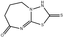 2-MERCAPTO-6,7-DIHYDRO[1,3,4]THIADIAZOLO[3,2-A][1,3]DIAZEPIN-8(5H)-ONE 结构式