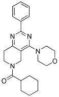 CYCLOHEXYL-(4-MORPHOLIN-4-YL-2-PHENYL-7,8-DIHYDRO-5H-PYRIDO[4,3-D]PYRIMIDIN-6-YL)-METHANONE 结构式