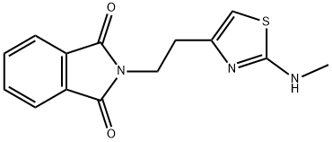 2-(2-[2-(METHYLAMINO)-1,3-THIAZOL-4-YL]ETHYL)-1H-ISOINDOLE-1,3(2H)-DIONE 结构式