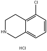 5-氯-1,2,3,4-四氢异喹啉盐酸盐 结构式