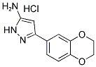 3-(2,3-DIHYDRO-1,4-BENZODIOXIN-6-YL)-1H-PYRAZOL-5-AMINE HYDROCHLORIDE 结构式