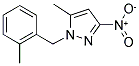 5-METHYL-1-(2-METHYL-BENZYL)-3-NITRO-1H-PYRAZOLE 结构式