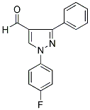 1-(4-FLUOROPHENYL)-3-PHENYL-1H-PYRAZOLE-4-CARBALDEHYDE 结构式