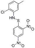 1-[(2-CHLORO-5-METHYLANILINO)SULFANYL]-2,4-DINITROBENZENE 结构式