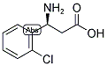 (S)-3-氨基-3-(2-氯苯基)-丙酸 结构式