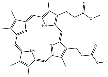 2,4 - 二甲基次卟啉IX二甲酯 结构式