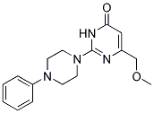 6-(METHOXYMETHYL)-2-(4-PHENYLPIPERAZIN-1-YL)PYRIMIDIN-4(3H)-ONE 结构式