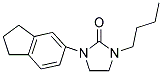 1-BUTYL-3-(2,3-DIHYDRO-1H-INDEN-5-YL)IMIDAZOLIDIN-2-ONE 结构式