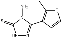 4-氨基-5-(2-甲基-3-呋喃)-4H-1,2,4-三唑-3-硫醇 结构式