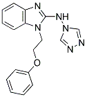 1-(2-PHENOXYETHYL)-N-4H-1,2,4-TRIAZOL-4-YL-1H-BENZIMIDAZOL-2-AMINE 结构式