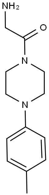 2-[4-(4-METHYLPHENYL)PIPERAZIN-1-YL]-2-OXOETHANAMINE 结构式