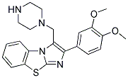 2-(3,4-DIMETHOXY-PHENYL)-3-PIPERAZIN-1-YLMETHYL-BENZO[D]IMIDAZO[2,1-B]THIAZOLE 结构式