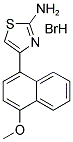 4-(4-METHOXY-1-NAPHTHYL)-1,3-THIAZOL-2-YLAMINE HYDROBROMIDE 结构式